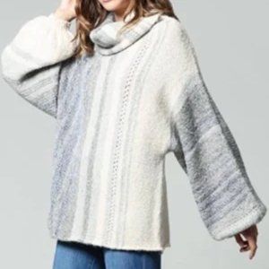 Fate by LTD Balloon-sleeve Mohair and Alpaca Sweater size M